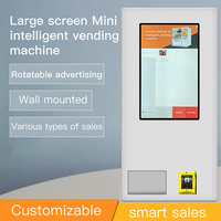 Mini distributeur automatique mural en promotion avec SDK, paiement par carte de crédit/code QR, écran tactile et intégration cloud pour