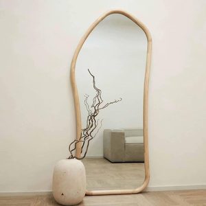 Lớn phòng khách Gương trang trí tường gỗ Khung nhà máy trực tiếp cơ thể lớn đầy đủ chiều dài sàn hiện đại sàn trang trí gương - Product Image 3