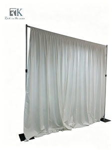 Kits de tubos telescópicos redondos y telones de fondo para decoración de stands de ferias comerciales y bodas a precio de fábrica - Product Image 1