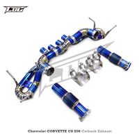 Système d'échappement Catback en titane OBM pour Chevrolet CORVETTE C8 Z06 2019-2025, tuyaux d'échappement droits de course, X-Pipe sans soupape