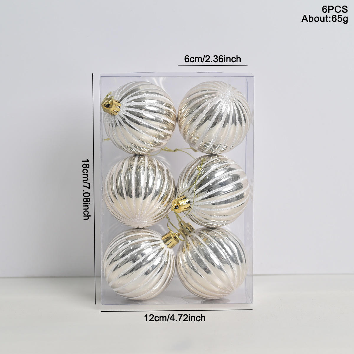 6-6ชิ้น-บอลแววทาสีมือ-ลวดลายฟักทอง-แชมเปญ