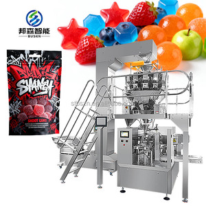 Candy Granules Doypack Máquina de envasado Stand up Ziplock Pouch Relleno Gummy Candy Granule <span class=keywords><strong>Multihead</strong></span> <span class=keywords><strong>Weigher</strong></span> Packing - Product Image 1
