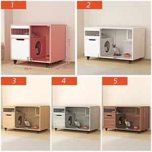 Кошка вилла дом из массива дерева большое пространство роскошное домашнее животное с рисунком животных водонепроницаемый кнопка закрытия современная уличная клетка для домашних животных - Product Image 6