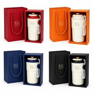 แก้วกาแฟและชาสแตนเลสสีพื้นคุณภาพสูงสำหรับคู่รัก พร้อมฝาปิดแสดงอุณหภูมิ ขายส่ง - Product Image 1