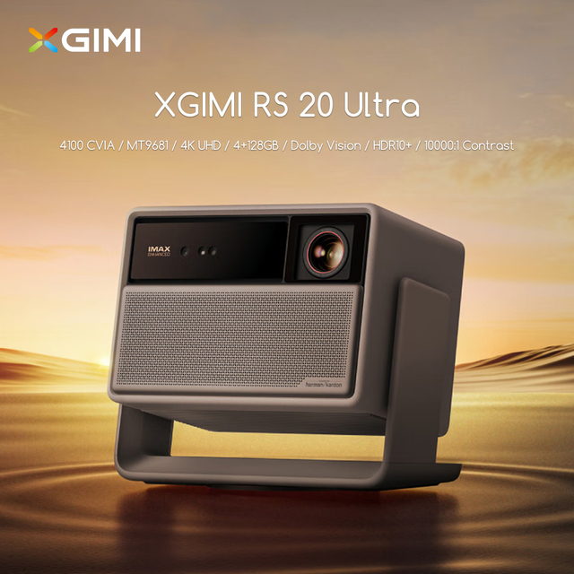 XGIMI RS20 Ultra Laser Projector Stand 4800 ISO Home Theater 4K Low Input Latency Triple Color Laser Harman/Kardon Speakers WIFI