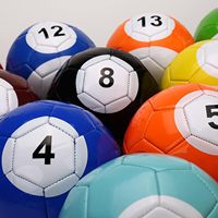 Balón de Fútbol Estilo Billar, Inflable de Alta Calidad, Tamaño 3 # 4 # 5 #   Snookball