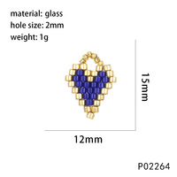 Collier et bracelet faits main avec pendentif en perles Miyuki en forme de cœur, faible MOQ, accessoires pour la fabrication de bijoux et l'artisanat