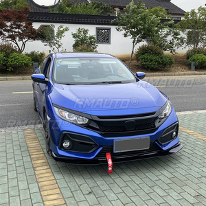 สำหรับ Honda Civic SI รุ่น 2/4 ประตู ปี 2017-2021 และรุ่น Hatchback ปี 2017-2021 ทั้งหมด ชุดแต่งลิ้นกันชนหน้า 3 ชิ้น - Product Image 6