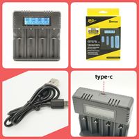 Chargeur de batterie LCD USB 4 emplacements HWD HD-8992A avec démarrage à zéro tension, entrée Type-C, universel pour batteries rechargeables Li-Ion/NiMH/AA/AAA