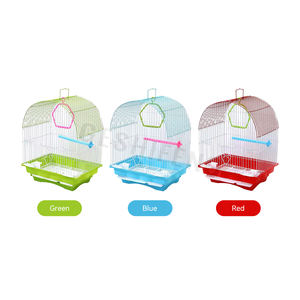 2026 vente chaude luxe métal oiseaux Cage Portable oiseau élevage Cage voyage extérieur oiseau Cage - Product Image 6