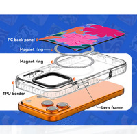 Coques de téléphone iPhone en gros interchangeables, vierges, magnétiques, compatibles avec la recharge sans fil pour iPhone 17 18 Pro Max, accessoires pour téléphones