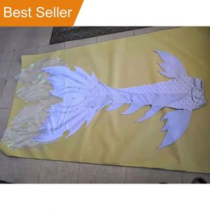 Vendita calda brasiliana Set di costumi da bagno Bikini a coda di sirena con pinna impermeabile con stampa monostrante per nuotatori taglie forti - Product Image 6