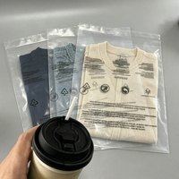 Sac à fermeture éclair givré en LDPE recyclable et écologique avec logo personnalisé imprimé pour l'emballage de vêtements, t-shirts, vêtements, sacs à fermeture éclair