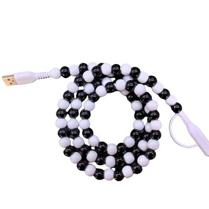 2025 nuovi arrivi caricabatterie per cellulare con perline di ciondoli da donna con perline e USB di tipo C per <span class=keywords><strong>prodotti</strong></span> di tendenza per Computer - Product Image 4