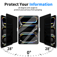 Film de protection d'écran anti-espion mat pour iPad Pro Air 11, 13, 11 10e/9e/8e génération, filtre anti-lumière bleue pour tablette