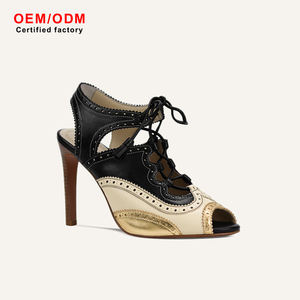 Tacones de Aguja Personalizados para Baile Latino, para Mujer, de Cuero Genuino/Piel de Oveja, Antideslizantes, Impermeables, Transpirables y Ligeros - Product Image 1