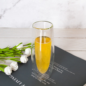 <span class=keywords><strong>Vetro</strong></span> a doppio strato borosilicato resistente al calore, <span class=keywords><strong>vetro</strong></span> champagne creativo, <span class=keywords><strong>vetro</strong></span> trasparente isolato per uso domestico - Product Image 4