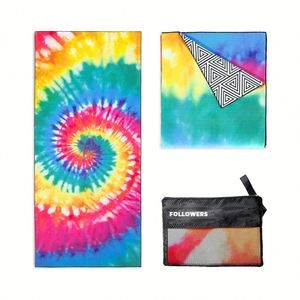 Quick Dry Custom <b>Beach</b> <b>Towel</b> Sublimation <b>Microfiber</b> Microfibre Waffle Recycled Plastic Sand Free <b>Beach</b> <b>Towel</b> with logo - Product Image 2