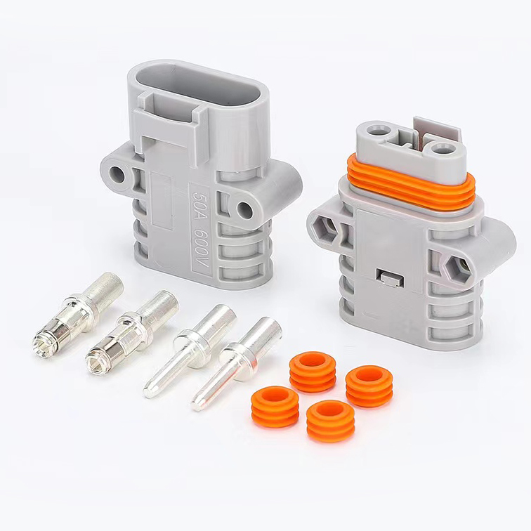 50A Factory Wholesale High Current Gray Anderson Plug Waterproof Style Power Connector Plug