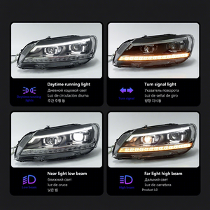 Applicable to 11-16 for US B7 Assembly Car 12V <b>LED</b> <b>Headlight</b> Turn Signal Low Height Enhanced Visibility <b>LED</b> Lights Ensure - Product Image 2