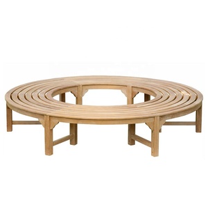 Bancos de Madera de Teca Maciza Modernos, Sillas sin Respaldo para Exteriores, Muebles de Patio Duraderos, Económicos, al por Mayor, para Jardín, Villia, Eventos - Product Image 1