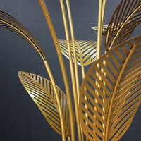 Y092 Décorations de mariage en fer forgé en forme de feuille de bananier pour allées, accessoires de décoration pour zone de mariage, ornements pour passerelles et allées