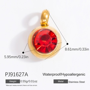 สร้อยคอจี้เดี่ยวสแตนเลสสตีลชุบทอง 18k สุดหรูสำหรับผู้หญิง พร้อมจี้ห้อยแฟชั่นสวยงาม - Product Image 6