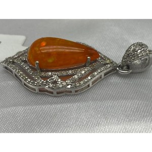Nouveau pendentif en opale de couleur de luxe, très vendu, en argent sterling 925, cadeau pour fête, mariage, fiançailles, cérémonies religieuses, événements - Product Image 2