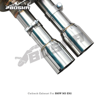 Knalpot OEM Double Z-Pipe Midpipe Catback untuk BMW M3 E90/E92/E93 4.0L 2008-2013 Boska Pipa Knalpot Stainless Steel Muffler