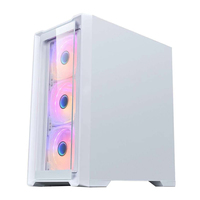 Boîtier pour PC d'usine avec ventilateurs rgb Boîtier pour ordinateur de jeu de couleur blanche
