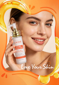 Suero Blanqueador Doble con Glutatión OEM, Retinol, Vitamina C, Ácido Hialurónico, <span class=keywords><strong>Corrector</strong></span> de Manchas Oscuras, Suero Facial Antienvejecimiento para Melasma - Product Image 4