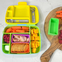 Silicone Bento Boîte À Lunch Séparateurs Compartiments Accessoires Repas Snack Alimentaire Condiment Sauce Conteneurs De Stockage Cupcake Cuisson Tasse