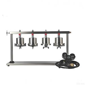 เครื่องทดสอบน้ำยาเจาะแบบกรอง LPLT 4 ยูนิต พร้อมอุปกรณ์กรองแบบกดสำหรับห้องปฏิบัติการ วิเคราะห์และทดสอบสารละลาย - Product Image 1