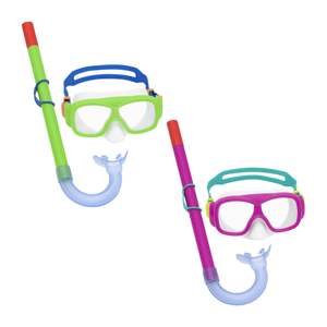 Bestway 24035 peralatan Snorkeling Explora Essential Youth 7 + Snorkel Set masker selam remaja dengan tabung pernapasan - Product Image 1