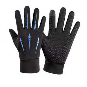 Gants de sport SMX en cuir pour la gym et le cyclisme avec sangle de poignet réglable et design antidérapant - Gants de sport unisexes par Tempo Sports - Product Image 1