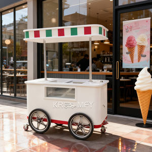 Vitrine réfrigérée 2025 pour chariot mobile de glaces italiennes et de sucettes glacées - Product Image 5