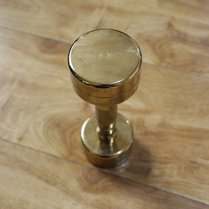 Mancuernas profesionales de 1KG con acabado dorado SAERDE con mango texturizado para entrenamiento con pesas, juego de mancuernas ajustables personalizadas - Product Image 4