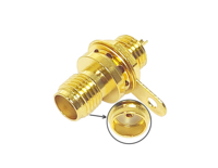 Prix usine 50 Ohm SMA femelle Jack prise avec écrou cloison monotrou montage soudure RF coaxial connecteurs coaxiaux