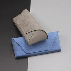 Cao cấp công suất lớn kính trường hợp xách tay PU da <span class=keywords><strong>handmade</strong></span> hộp lưu trữ với biểu tượng tùy chỉnh chất liệu vải Kính mát trường hợp - Product Image 5