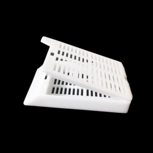 Chất lượng cao phòng thí nghiệm sử dụng POM Nhựa Sọc vuông lỗ mẫu mô học gấp mở ra mô nhúng xử lý Cassette - Product Image 5