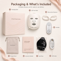 Masque LED Magique Power de qualité médicale 2026 à haute densité pour le visage entier, thérapie photonique par lumière rouge, masque facial à lumière rouge