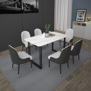 BOTON STONE Salle à <span class=keywords><strong>manger</strong></span> italienne de luxe Maison moderne <span class=keywords><strong>ardoise</strong></span> blanche <span class=keywords><strong>Manger</strong></span> dessus de salle à <span class=keywords><strong>manger</strong></span> en marbre - Product Image 3
