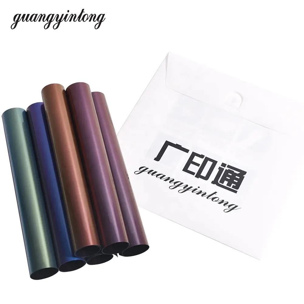 Guangyintong Easyweed Vegas or imprimable fer à repasser sur Htv or rose Htv rouleau damier vinyle de transfert de chaleur