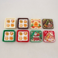 Nouvelle arrivée : maison de poupée miniature, elfe miniature, boîte cadeau de Noël en pain d'épices, biscuit en pain d'épices pour la décoration de maison de poupée