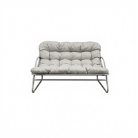 Ensemble de canapé simple moderne pour l'extérieur, pour cour, balcon, villa, chaise en rotin, résistant au soleil, mobilier de jardin pour les loisirs en plein air