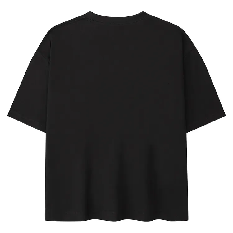 wholesale short sleeve round neck crop top shirt men's blank t-shirt 100% cotton plain Custom crop top t shirt