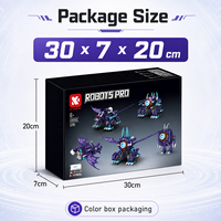 Robot Monstruo 5 en 1, Juego de Bloques de Construcción Programables con Control Remoto, Juguete MOC para Niños y Niñas, Plástico ABS, Regalo Navideño