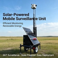 Mini-remorque de surveillance solaire pour caméra CCTV, idéale pour la surveillance des routes rurales