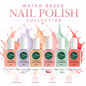 Esmalte de Uñas Halal, Secado al Aire, Saludable, Sin Olor, a Base de Agua, Transpirable, Suministros de Fábrica, Marca Privada, 1000 Colores - Product Image 5