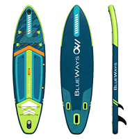 Planche à pagaie gonflable pour adultes 11' x 33'', SUP de randonnée stable de 335 cm, épaisseur de 6 pouces, planche rigide en DWF, 15 PSI, ultra-résistante